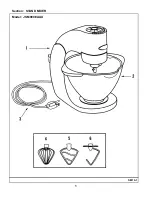 Предварительный просмотр 2 страницы Maytag JSM900EAAU - Jenn-Air Attrezzi Antique Copper Stand Mixer Repair Parts List