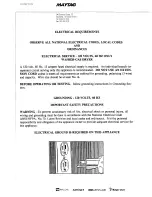 Preview for 11 page of Maytag LDE7804 Installation Instructions Manual