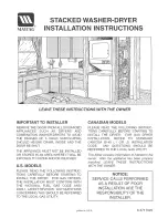 Maytag LSE7806ACE Installation Instructions Manual preview