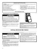 Preview for 2 page of Maytag M1BXXGM User Instructions