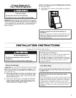 Preview for 3 page of Maytag M1TXEGMY User Instructions