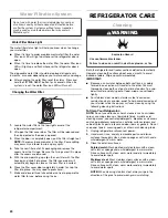 Preview for 20 page of Maytag M1TXEGMY User Instructions