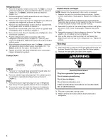 Preview for 6 page of Maytag M1TXEMMWQ - 21.0 cu. Ft. Top Freezer Refrigerator User Instructions