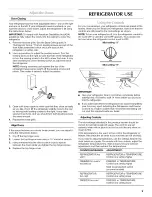 Preview for 9 page of Maytag M1TXEMMWQ - 21.0 cu. Ft. Top Freezer Refrigerator User Instructions