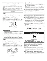 Preview for 10 page of Maytag M1TXEMMWQ - 21.0 cu. Ft. Top Freezer Refrigerator User Instructions