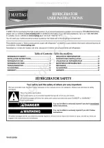 Preview for 1 page of Maytag M1TXEMMWQ User Instructions