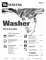 Maytag MAH-24 Use & Care Manual preview