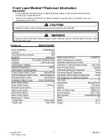 Preview for 1 page of Maytag MAH650 series Technical Information