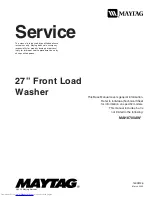 Maytag MAH8700AW series Service preview