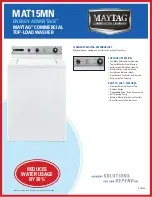 Preview for 1 page of Maytag MAT15MN Specifications