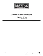 Preview for 1 page of Maytag MAT20MNTKW Instructions Manual