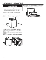 Предварительный просмотр 6 страницы Maytag MAT20PDAWW Installation Instructions Manual