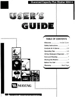 Preview for 1 page of Maytag MAV-4 User Manual