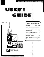 Preview for 1 page of Maytag MAV7057 User Manual