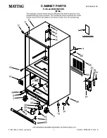 Preview for 1 page of Maytag MBB1952HEW - 19 cu. Ft. Bottom Mount Refrigerator Cabinet Parts