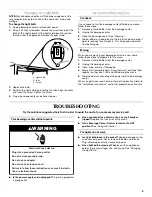 Preview for 9 page of Maytag MBCM24FWBS Use And Care Manual