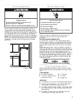 Preview for 3 page of Maytag MBF1958WEB - 18.6 cu. Ft. Bottom Mount Refrigerator User Instructions