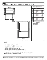 Maytag MBF2254HEB - Bottom Mount Refrigerator Dimensions preview