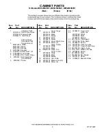 Preview for 2 page of Maytag MBF2256KEB11 Cabinet Parts