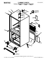 Preview for 1 page of Maytag MBF2256KEB2 Cabinet Parts