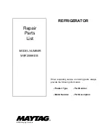 Maytag MBF2556KEB Repair Parts List Manual preview