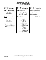 Preview for 13 page of Maytag MBL2256KES3 Parts List