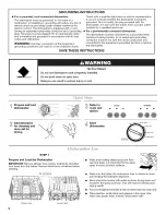 Предварительный просмотр 2 страницы Maytag MDB3601BWB1 User Instructions