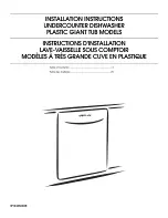 Предварительный просмотр 1 страницы Maytag MDB4409PAB0 Installation Instructions Manual