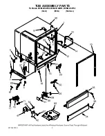 Предварительный просмотр 3 страницы Maytag MDB4621AWB - Full Console Dishwasher Parts List