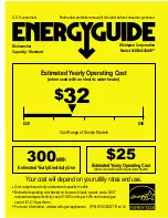 Предварительный просмотр 1 страницы Maytag MDB4630AWS Energy Manual