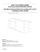 Maytag MDB4651AWS - 24 Inch Full Console Dishwasher Installation Instructions Manual предпросмотр