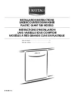 Maytag MDB4709AWB Installation Instructions Manual предпросмотр