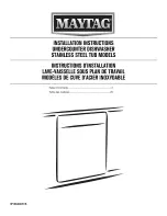 Maytag MDB4949SDE0 Installation Instructions Manual предпросмотр