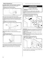 Предварительный просмотр 16 страницы Maytag MDB4949SDE0 Installation Instructions Manual