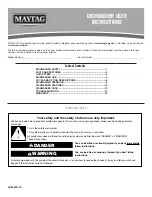 Предварительный просмотр 1 страницы Maytag MDB4949SDZ User Instructions