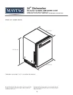 Предварительный просмотр 1 страницы Maytag MDB4949SK Detailed Planning Dimensions Manual