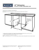 Предварительный просмотр 3 страницы Maytag MDB4949SK Detailed Planning Dimensions Manual