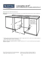 Предварительный просмотр 11 страницы Maytag MDB4949SK Detailed Planning Dimensions Manual