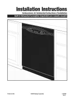 Maytag MDB6759AWW - 24 Inch Fully Integrated Dishwasher Installation Instructions Manual предпросмотр