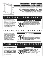 Предварительный просмотр 2 страницы Maytag MDB6759AWW - 24 Inch Fully Integrated Dishwasher Installation Instructions Manual