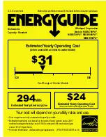 Предварительный просмотр 1 страницы Maytag MDB6769PAB Energy Manual