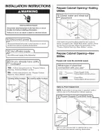 Предварительный просмотр 7 страницы Maytag MDB7609AWB - 24" Tall Tub Dishwasher Installation Instructions Manual