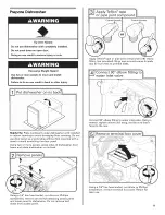 Предварительный просмотр 11 страницы Maytag MDB7609AWB - 24" Tall Tub Dishwasher Installation Instructions Manual