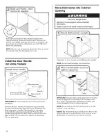 Предварительный просмотр 14 страницы Maytag MDB7609AWB - 24" Tall Tub Dishwasher Installation Instructions Manual