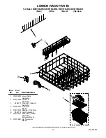 Предварительный просмотр 12 страницы Maytag MDB7709AWB0 Parts List