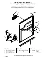 Предварительный просмотр 3 страницы Maytag MDB8951BWB0 Door And Panel Parts