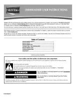 Maytag MDC4809PAB0 User Instructions предпросмотр