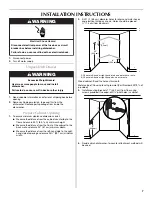 Preview for 7 page of Maytag MDD8000AWS - Built in Double Drawer Dishwasher Installation Instructions Manual