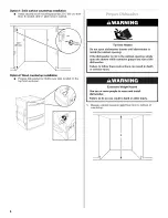 Предварительный просмотр 8 страницы Maytag MDD8000AWS3 Installation Instructions Manual