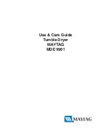 Предварительный просмотр 1 страницы Maytag MDE 9901 Use & Care Manual